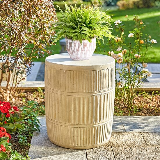 Glitzhome 18in Mgo Textured Planter Stands