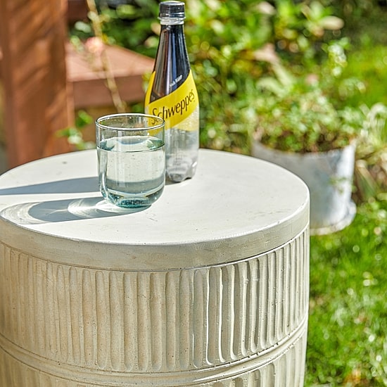 Glitzhome 18in Mgo Textured Planter Stands