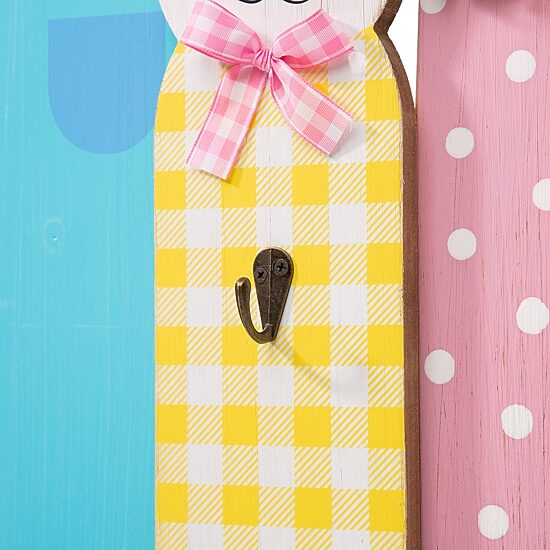 Glitzhome 30" Easter Bunny Family Standing Decor