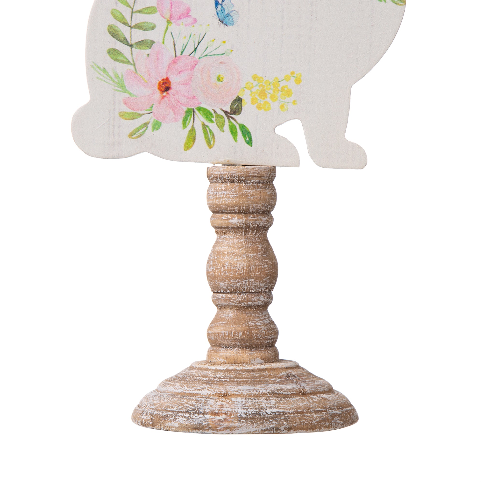 Glitzhome Wooden Bunny 2-pc. Easter Tabletop Decor