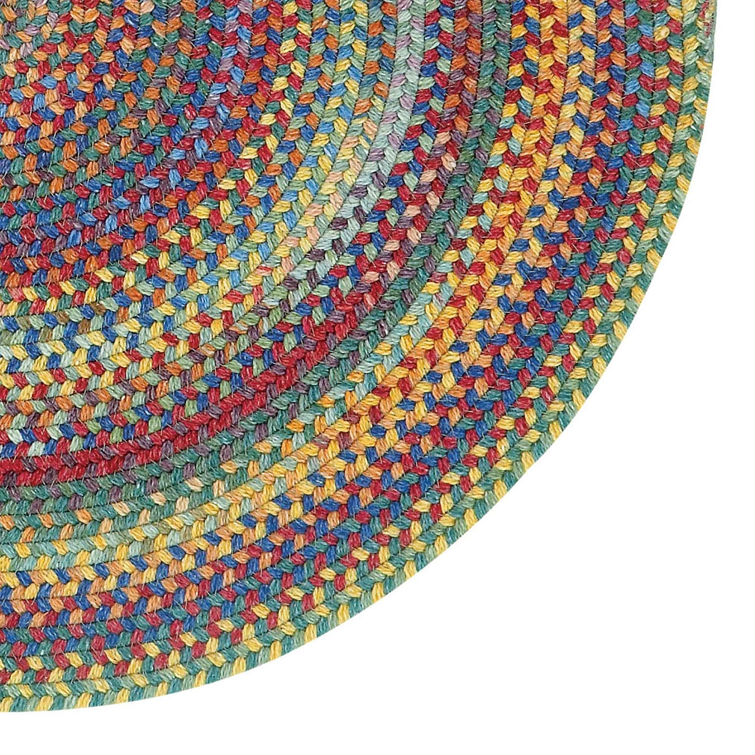 Capel Inc. Hill Striped Braided Reversible Indoor Round Accent Rug