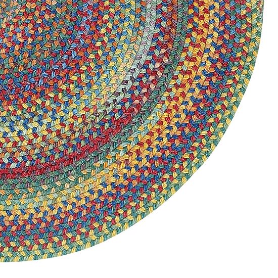 Capel Inc. Hill Striped Braided Reversible Indoor Round Accent Rug