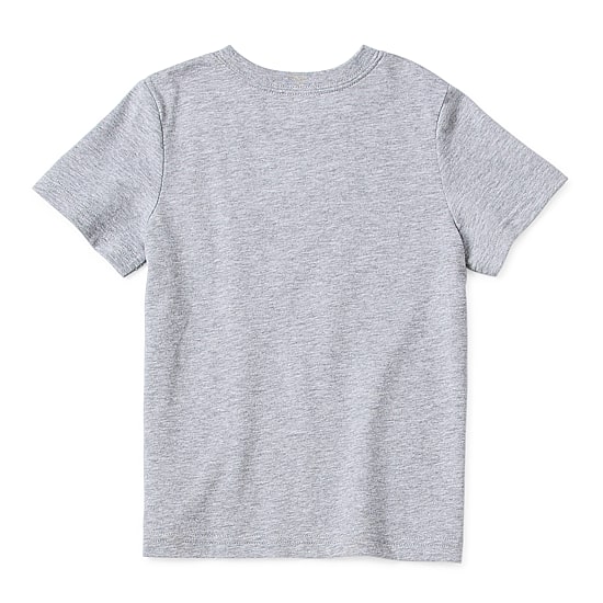 Okie Dokie Toddler & Little Boys Crew Neck Short Sleeve Regular Fit Graphic T-Shirt