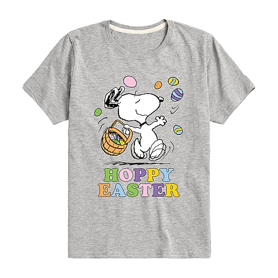 Big Kid Girls Round Neck Short Sleeve Classic Fit Peanuts Graphic T-Shirt