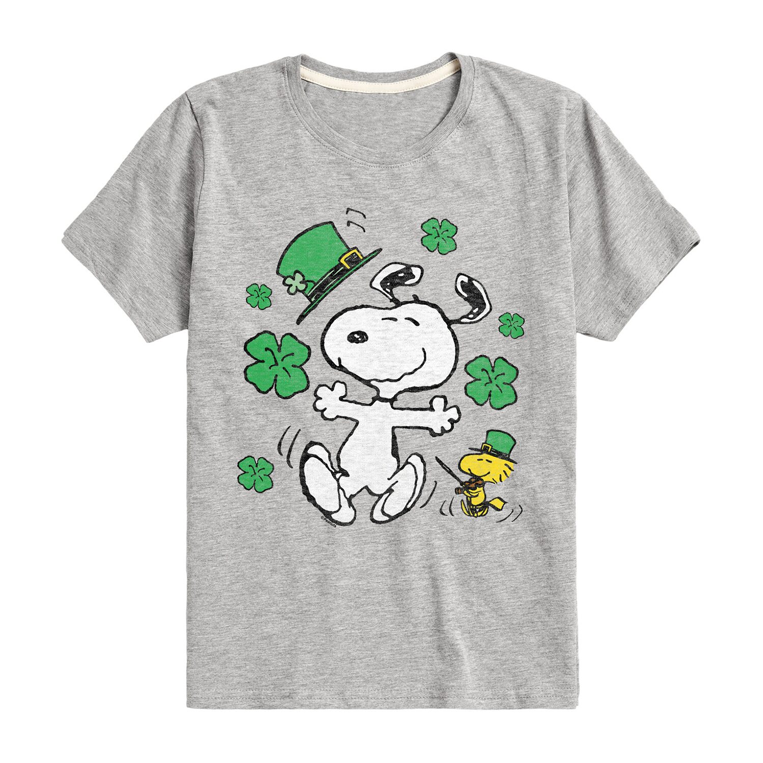 Big Kid Girls Round Neck Short Sleeve Classic Fit Peanuts Graphic T-Shirt