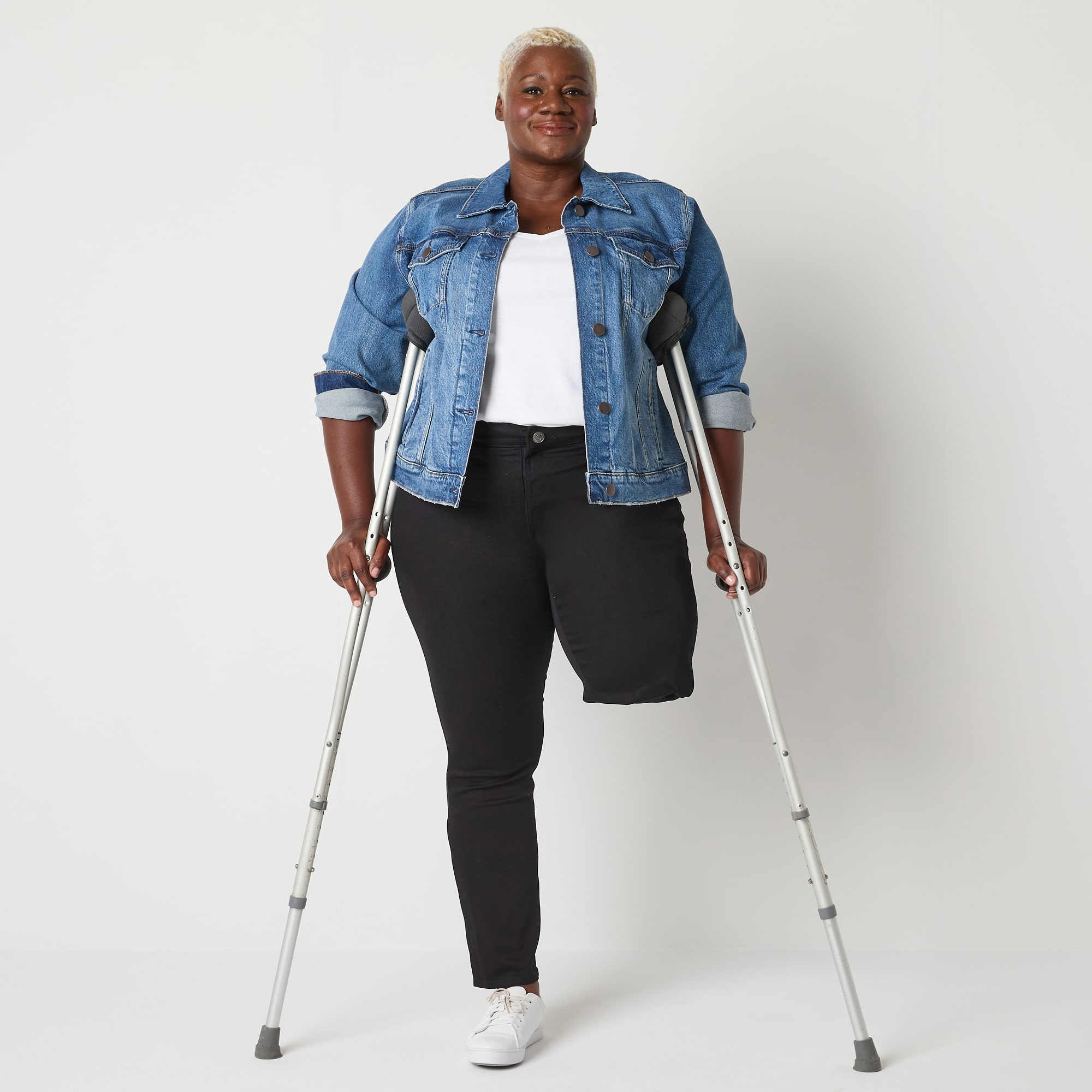 St. John's Bay Secretly Slender Womens Plus Mid Rise Adaptive Hidden Access Opening Straight Leg Jean