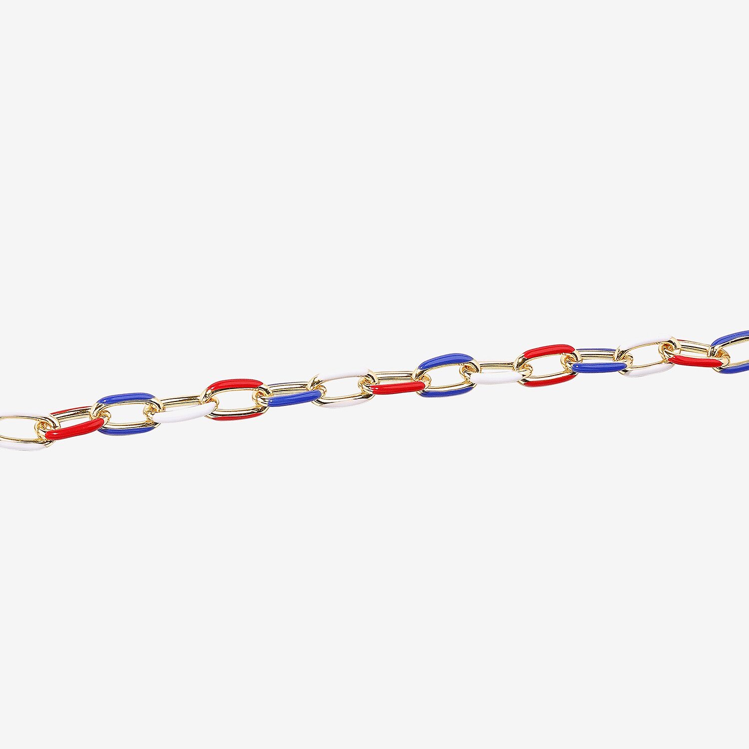 Bijoux Bar Gold Tone Womens Solid 7 Inch Link Bracelet