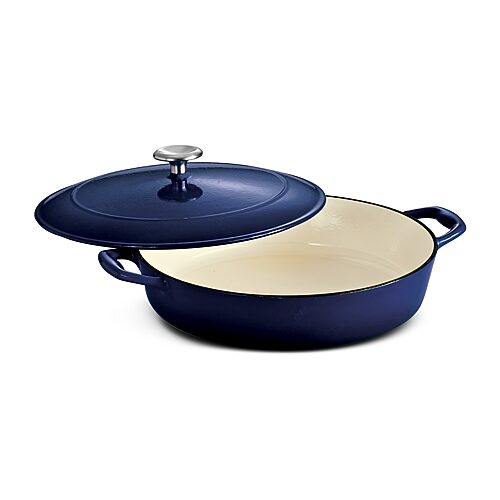 Tramontina Gourmet 4-qt. Enameled Cast Iron Covered Braiser, One Size, Blue