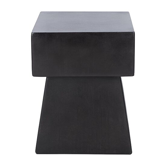 Safavieh Zen Patio Side Tables Weather Resistant Cement Side Table