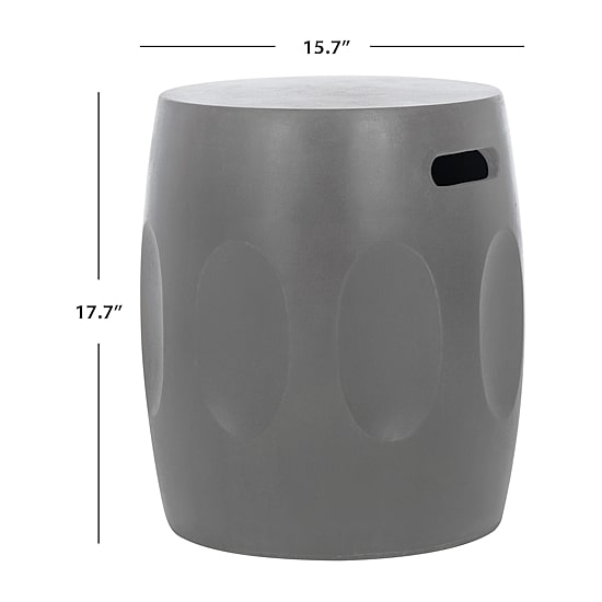 Safavieh Zuri Weather Resistant Cement Side Table