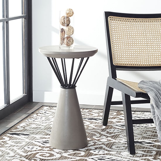 Safavieh Akiko Weather Resistant Cement Side Table