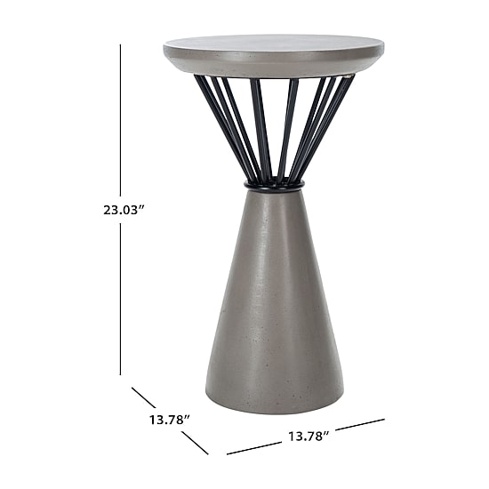 Safavieh Akiko Weather Resistant Cement Side Table