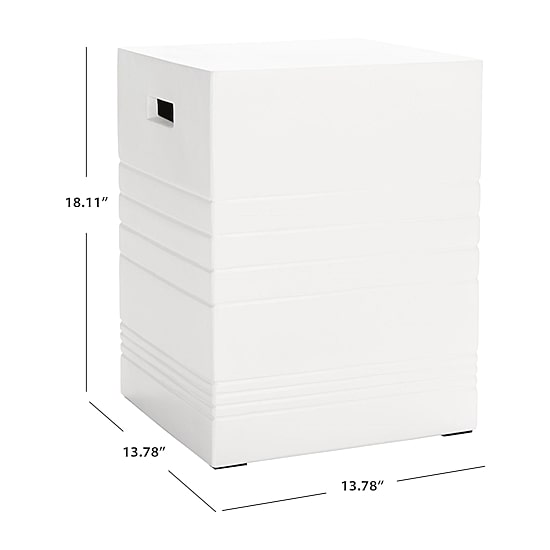 Safavieh Deidara Weather Resistant Cement Side Table