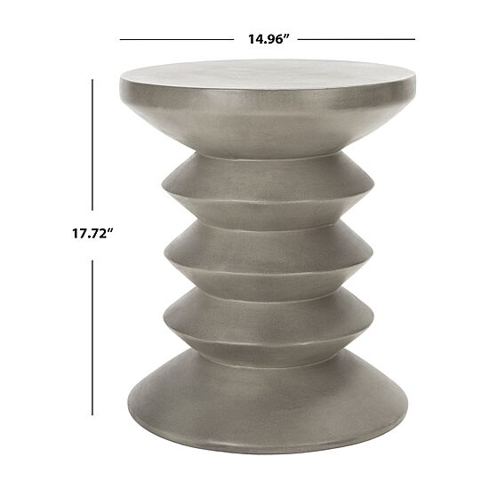 Safavieh Benaya Weather Resistant Cement Side Table