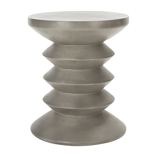 Safavieh Benaya Weather Resistant Cement Side Table