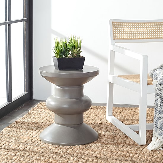 Safavieh Jiraiya Weather Resistant Cement Side Table