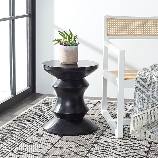 Safavieh Katara Weather Resistant Cement Side Table