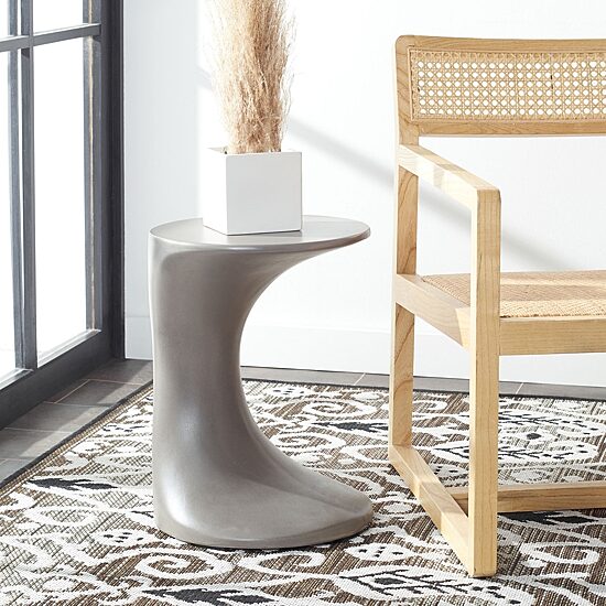 Safavieh Kavita Weather Resistant Cement Side Table