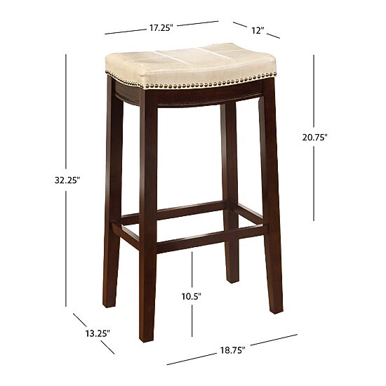 Linon Covewood 2-pc. Upholstered Bar Stool