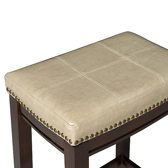 Linon Covewood 2-pc. Counter Height Upholstered Bar Stool