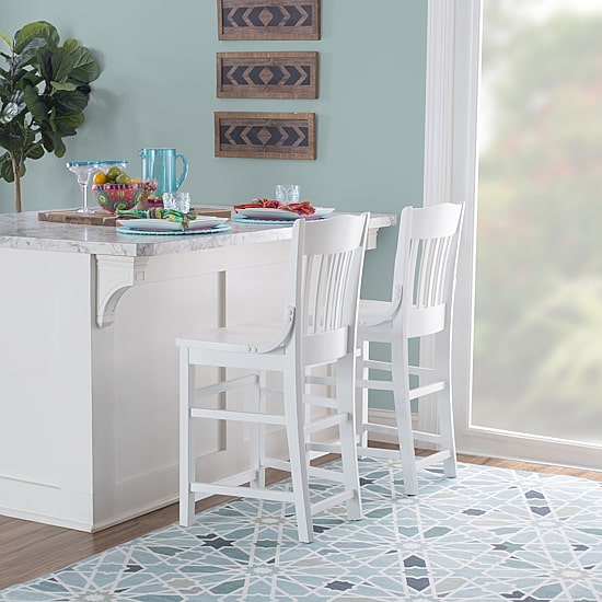 Linon Janivar 2-pc. Counter Height Bar Stool