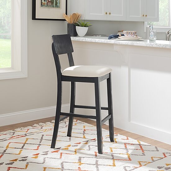 Linon Juniper Upholstered Bar Stool