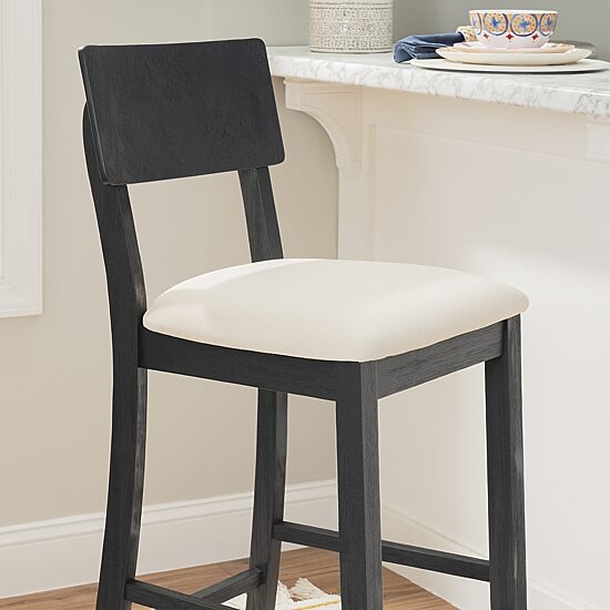Linon Juniper Upholstered Bar Stool
