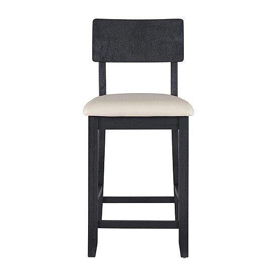 Linon Juniper Counter Height Upholstered Bar Stool