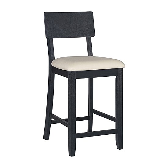 Linon Juniper Counter Height Upholstered Bar Stool
