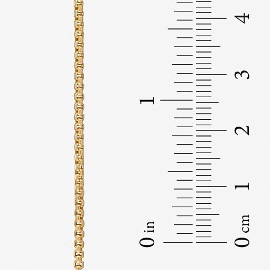 Made in Italy 14K Gold 20 - 22 Inch Hollow Box Chain Necklace