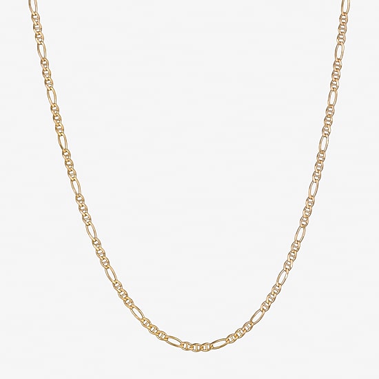 Made in Italy Unisex Adult 14K Gold 20 Inch Link Chain Necklace