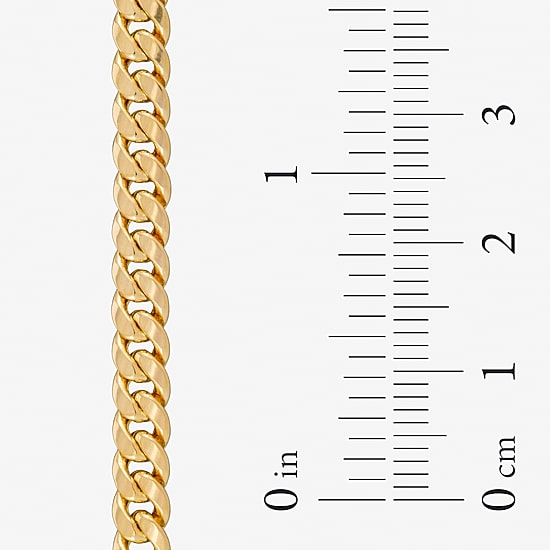 Made in Italy Unisex Adult 14K Gold 24 Inch Cuban Chain Necklace