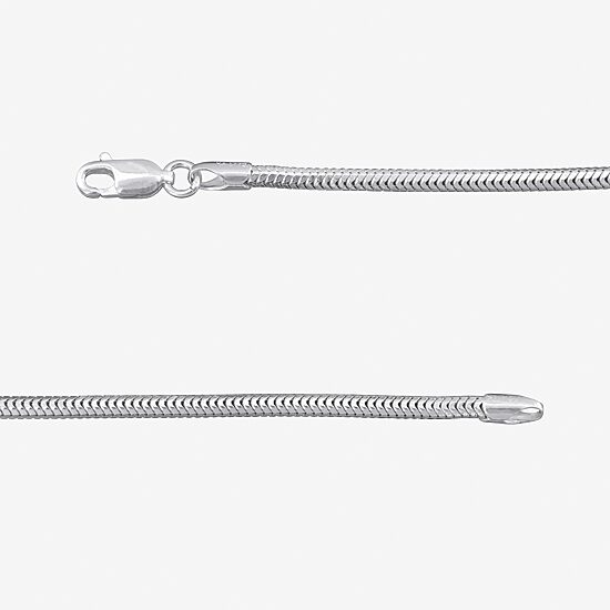 Made in Italy Womens Sterling Silver 20 Inch Snake Chain Necklace