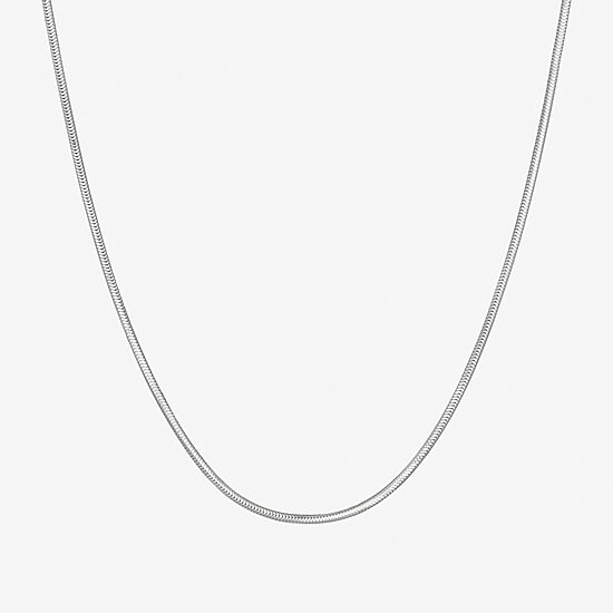 Made in Italy Womens Sterling Silver 20 Inch Snake Chain Necklace