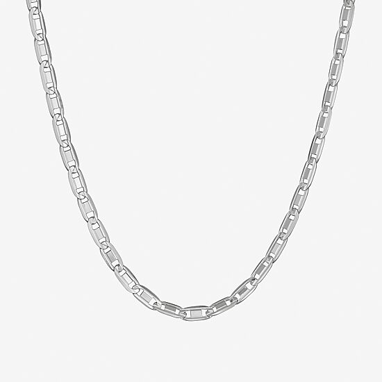 Made in Italy Unisex Adult Sterling Silver 22 Inch Valentino Chain Necklace