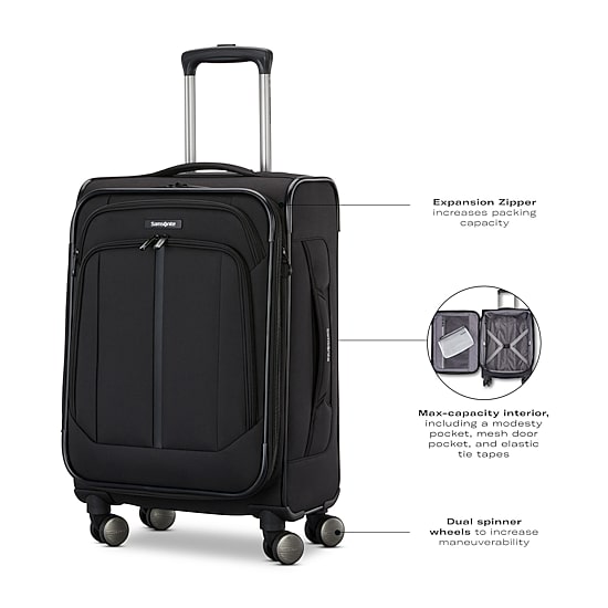 Samsonite Ascella 4.0 20 Inch Softside Expandable Carry-On Spinner Luggage