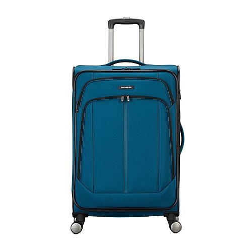 Samsonite Ascella 4.0 25 Inch Softside Expandable Checked Spinner Luggage In Blue