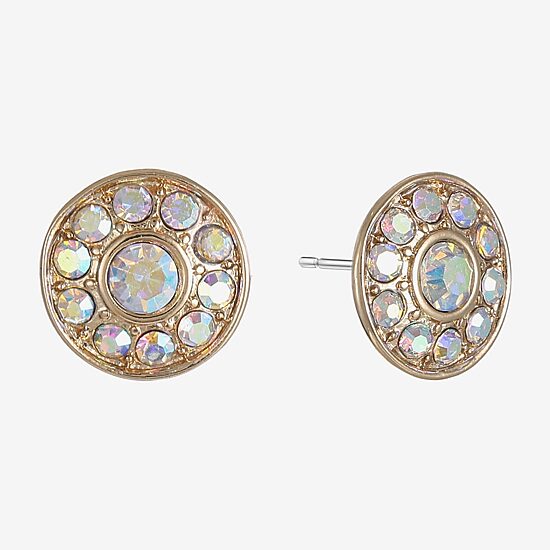 Monet Jewelry Glass 10mm Round Stud Earrings