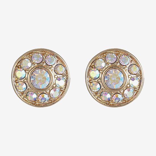 Monet Jewelry Glass 10mm Round Stud Earrings