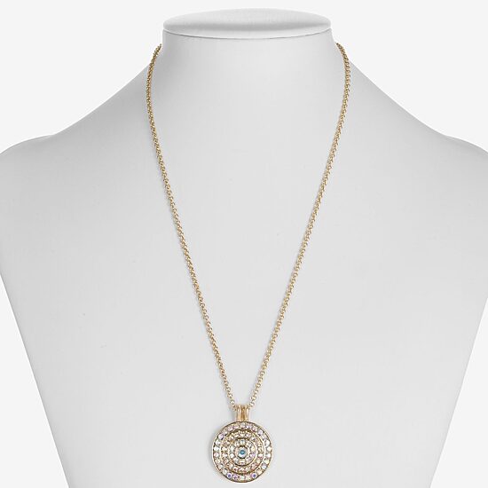 Monet Jewelry Womens Glass Round 18 Inch Pendant Necklace