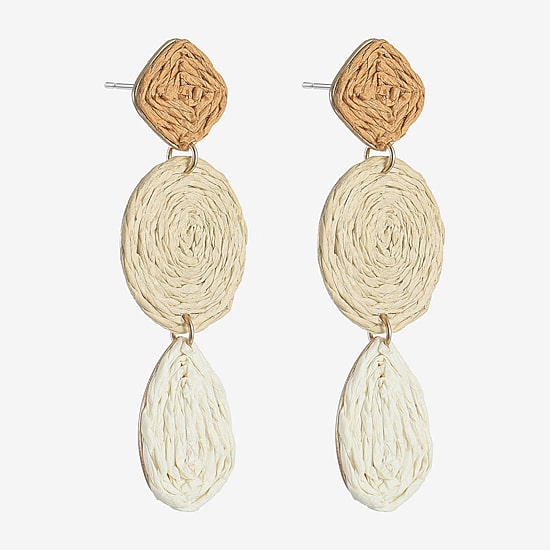 Liz Claiborne Womens Hypoallergenic Drop Earrings