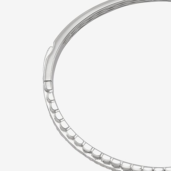 Limited Quantities! Womens 1/2 CT. T.W. Natural White Diamond Sterling Silver Bangle Bracelet