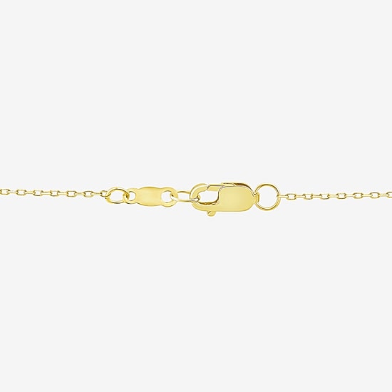(F/Si1) Womens 1/3 CT. T.W. Lab Grown White Diamond 14K Gold Over Silver 18 Inch Pendant Necklace