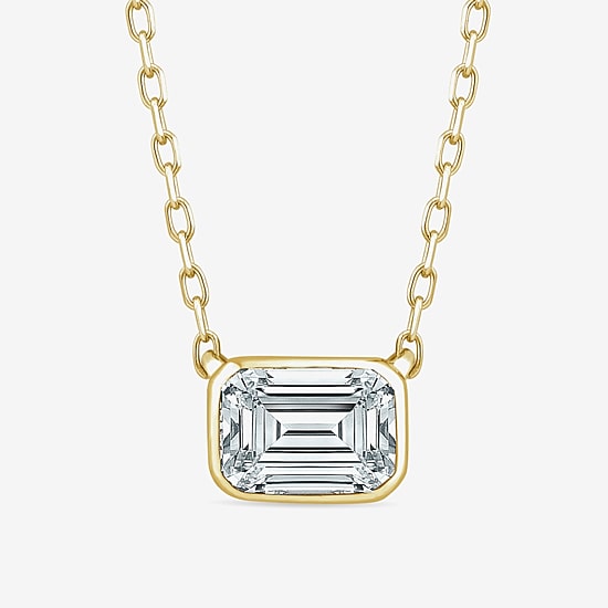 (F/Si1) Womens 1/3 CT. T.W. Lab Grown White Diamond 14K Gold Over Silver 18 Inch Pendant Necklace