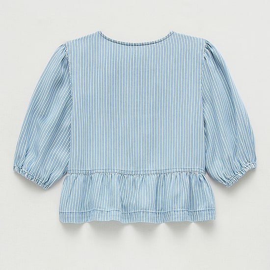 Thereabouts Little & Big Kid Girls Crew Neck 3/4 Sleeve Blouse