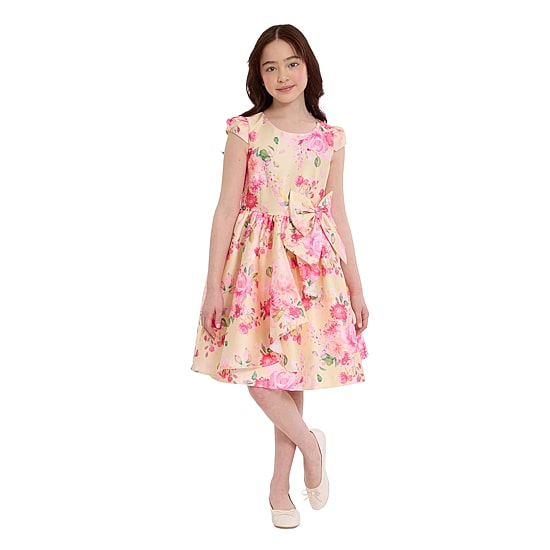 Bonnie Jean Big Kid Girls Cap Short Sleeve Fit + Flare Dress