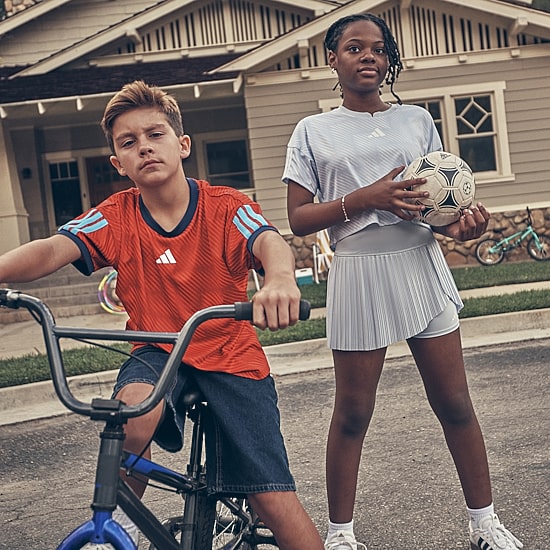 adidas Big Kid Girls Crew Neck Short Sleeve Jersey