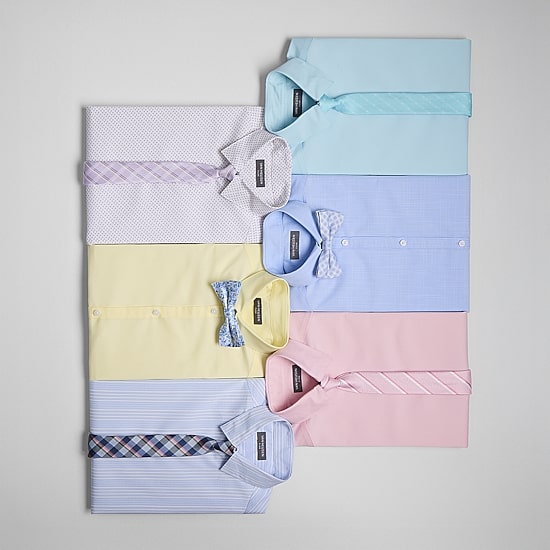 Van Heusen Little & Big Kid Boys Stretch Fabric Long Sleeve Point Collar Shirt + Tie Set