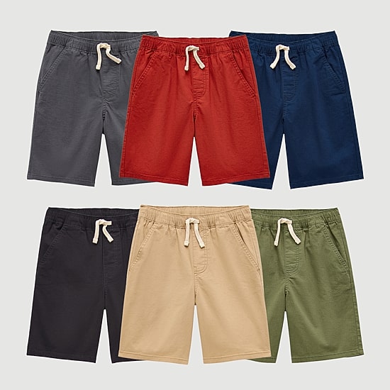 Thereabouts Little & Big Kid Boys Canvas Pull-On Short