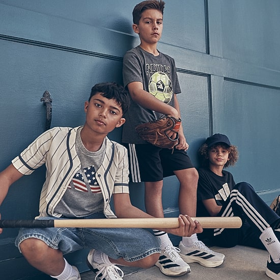 adidas Big Kid Boys Crew Neck Short Sleeve Regular Fit Graphic T-Shirt